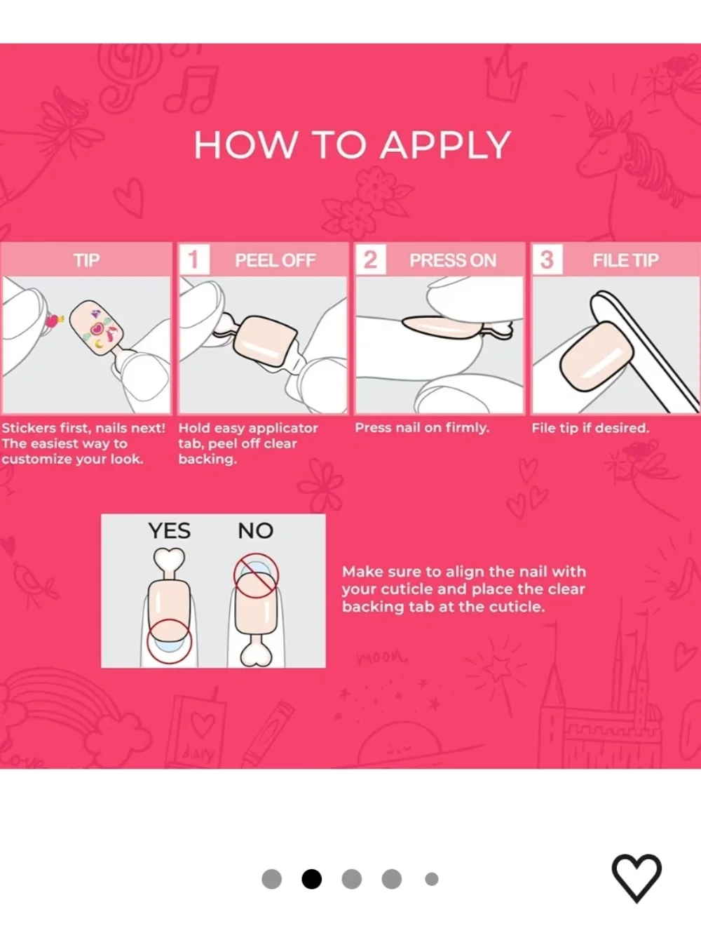 imPRESS Pink Mini Press-On Nail Set with Sticker Accents